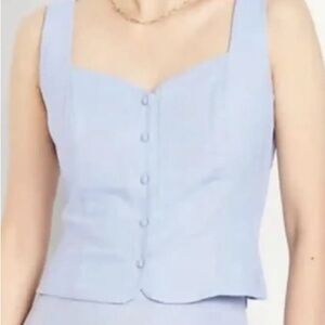 Old Navy Light Blue Button-Front Shirt